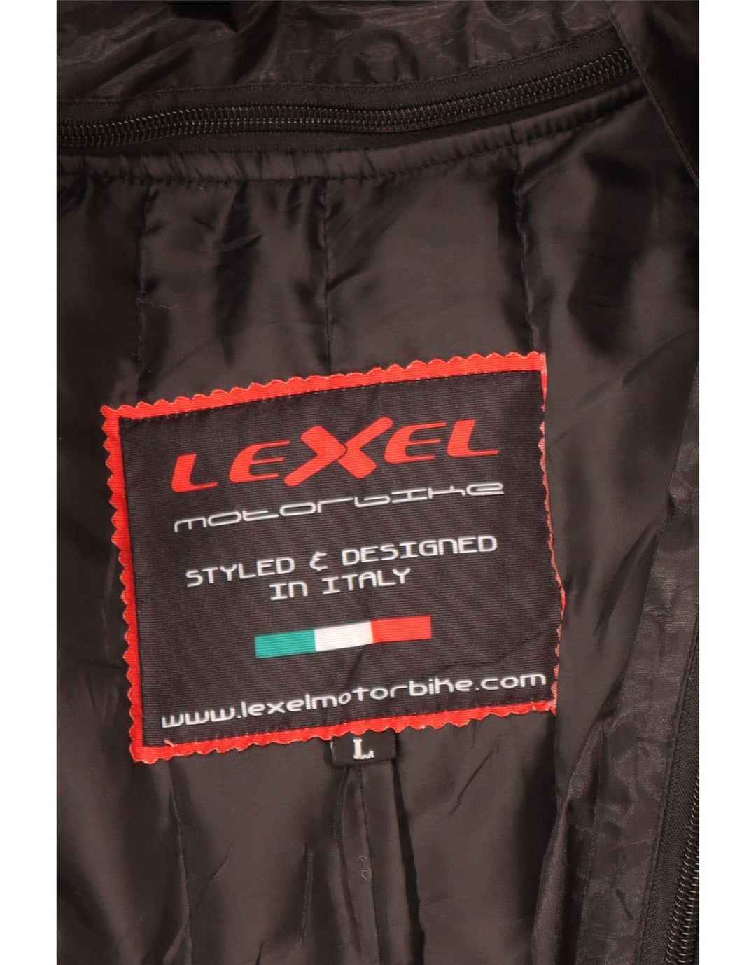 LEXEL Ανδρικό γραφικό μπουφάν UK 40 Large Black