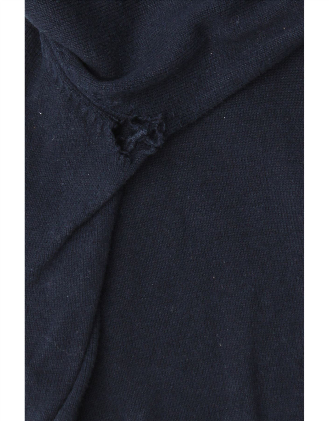 Ανδρικό πουλόβερ με φερμουάρ Crew Clothing Ανδρικό πουλόβερ από μεσαίο ναυτικό μπλε βαμβακερό