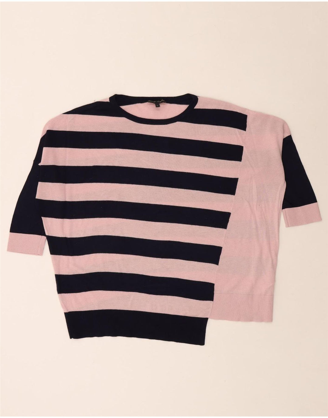 ΦΑΣΗ ΟΓΔΟ Γυναικείο πουλόβερ με λαιμόκοψη μεγάλου μεγέθους UK 10 Small Pink