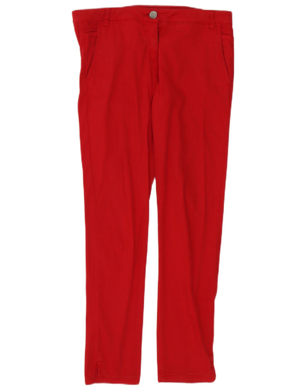 Max & Co. Γυναικείο παντελόνι Chino Slim Fit UK 12 Medium W32 L29 Red Cotton