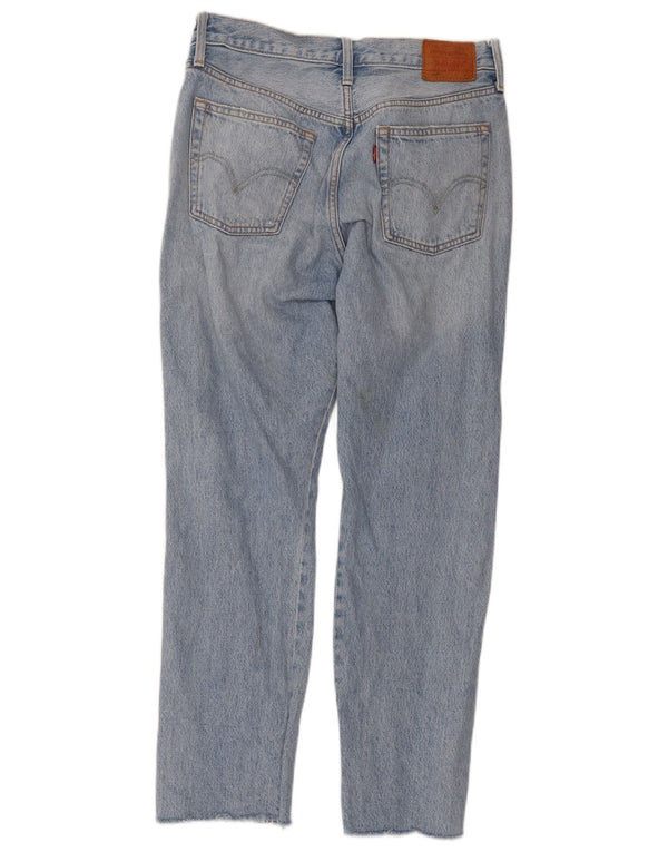 Levi's Womens 501 Distressed Straight Jeans W29 L28 Blue Cotton