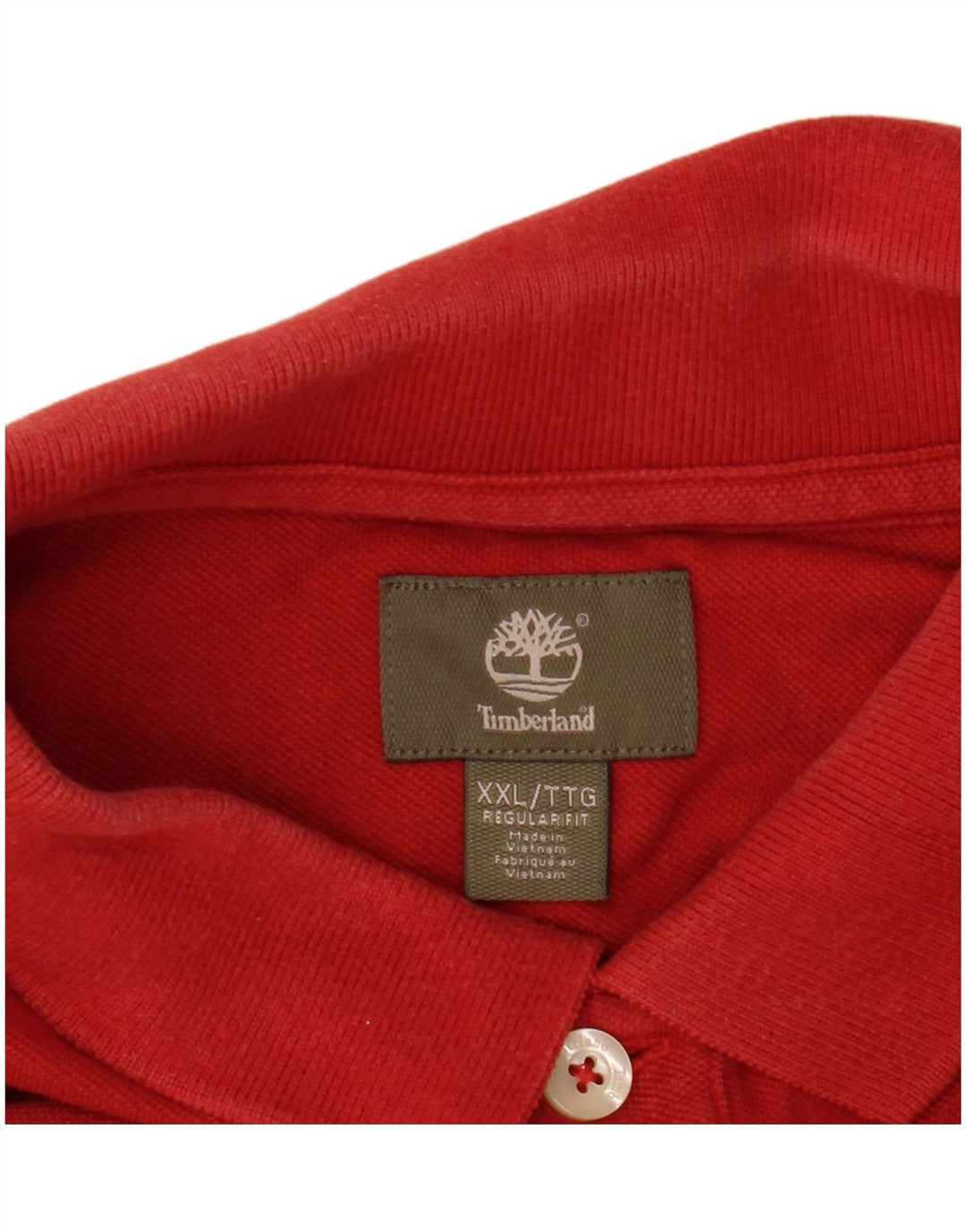 Ανδρικό μπλουζάκι πόλο Timberland κανονική εφαρμογή 2XL κόκκινο