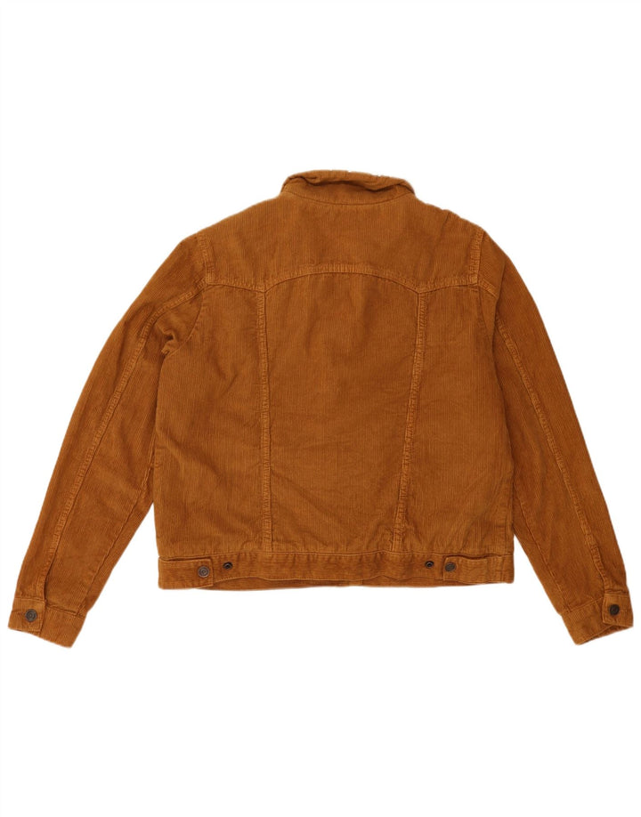 TOPSHOP Γυναικείο κοτλέ σέρπα μπουφάν UK 16 μεγάλο καφέ βαμβακερό