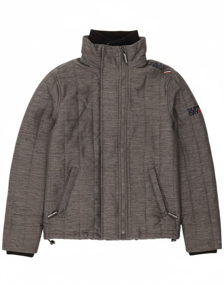 SUPERDRY Womens The Windcheater Windbreaker Jacket UK 14 Medium Grey