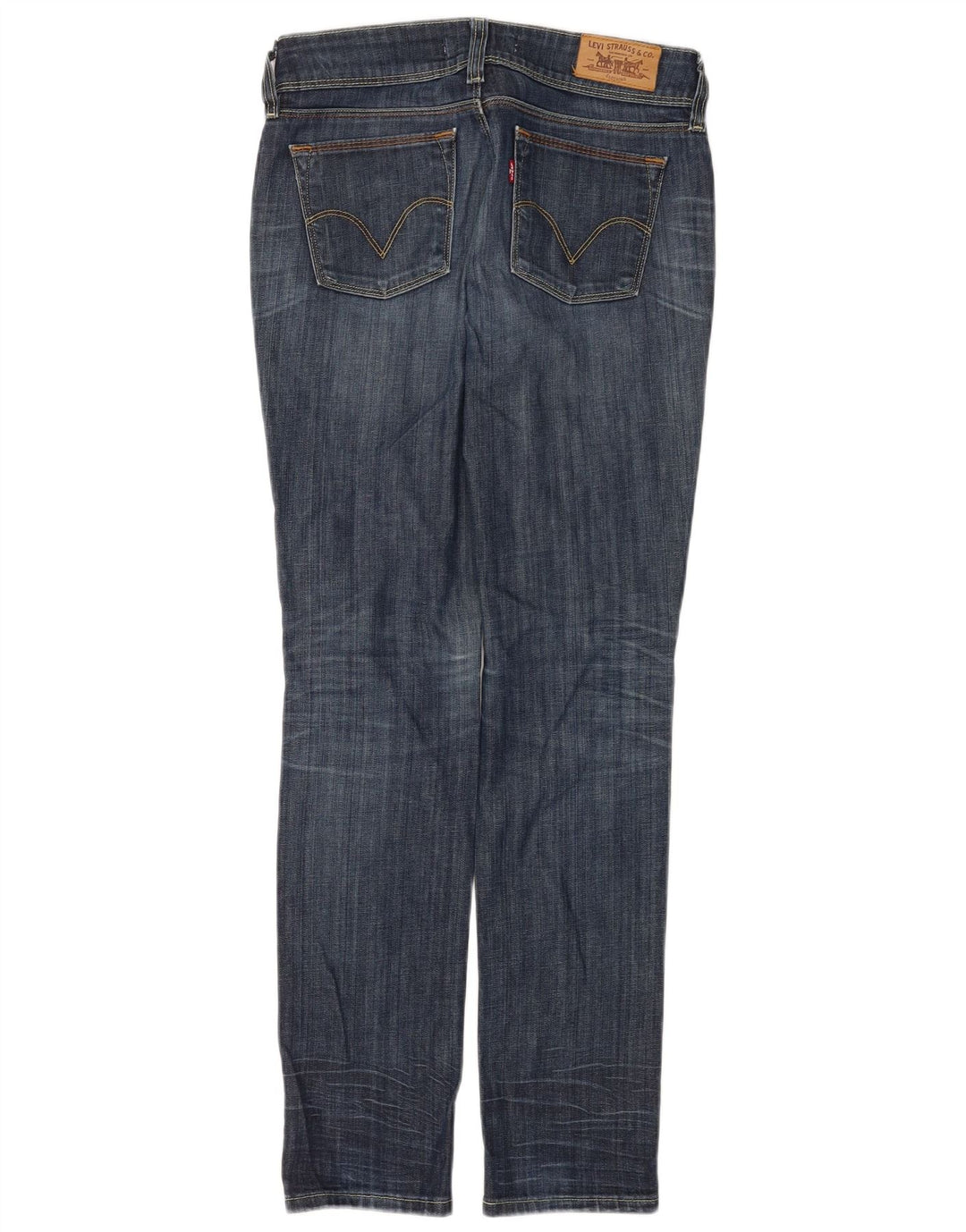 Levi's Womens 571 Slim Jeans W29 L32 Navy Blue Cotton