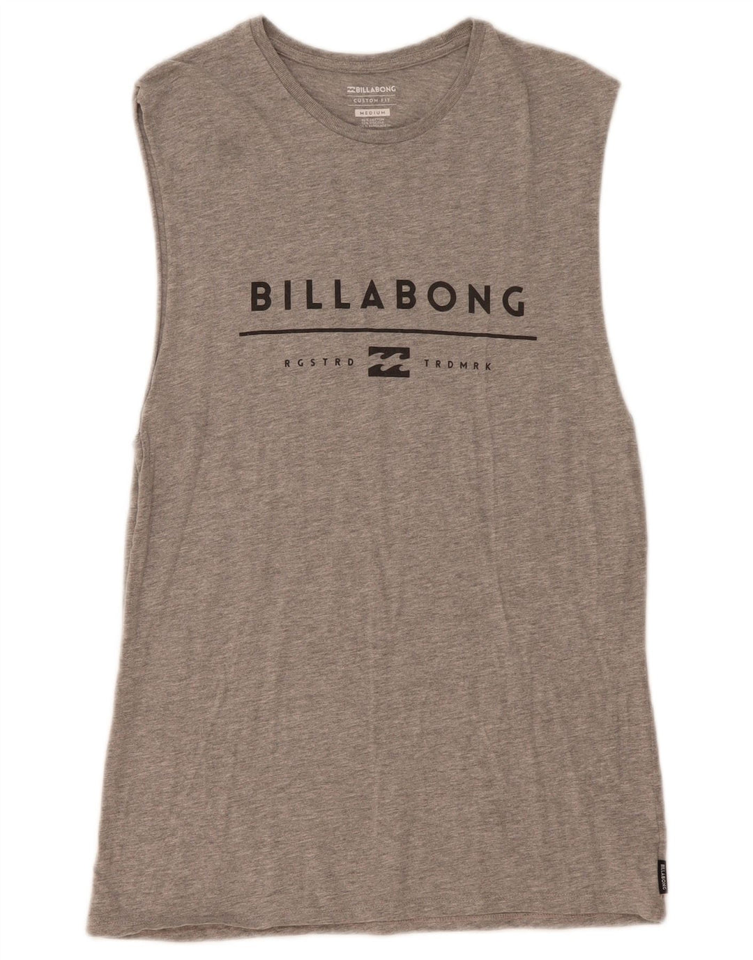 Billabong Ανδρικό γραφικό γιλέκο προσαρμοσμένης εφαρμογής Βαμβακερό μεσαίο γκρι