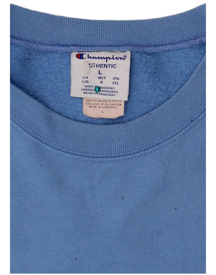 Ανδρικό φούτερ Champion Jumper μεγάλο μπλε βαμβακερό