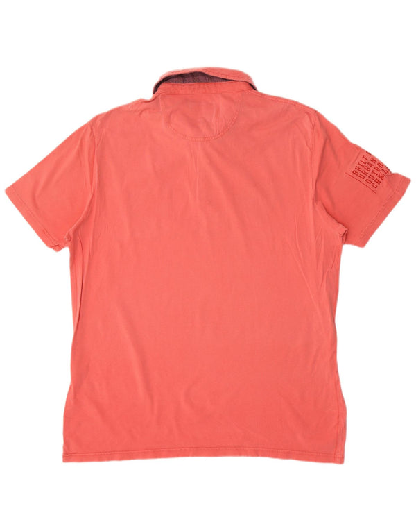 Camel Active Ανδρικό Γραφικό Πόλο Μπλουζάκι 2XL Ροζ