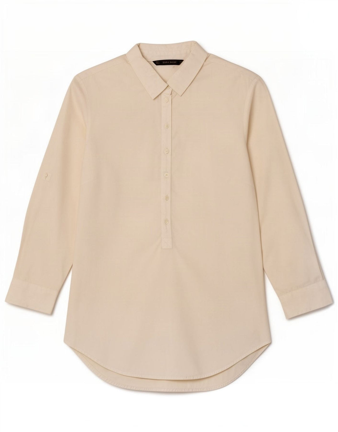 Zara Γυναικείο πουλόβερ 3/4 μανίκι UK 10 Small White
