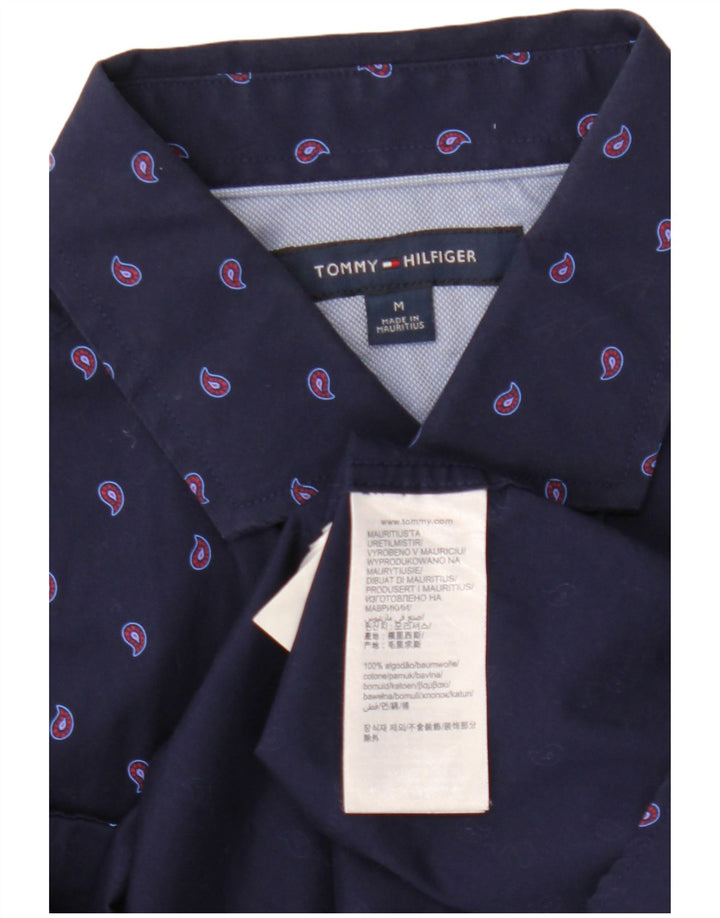 Ανδρικό πουκάμισο Tommy Hilfiger Βαμβακερό μεσαίο Navy Blue Paisley