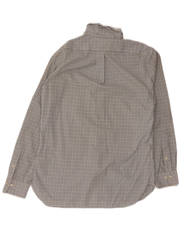Ανδρικό πουκάμισο Ralph Lauren Slim Fit Μέγεθος 16 1/2 Large White Check Cotton