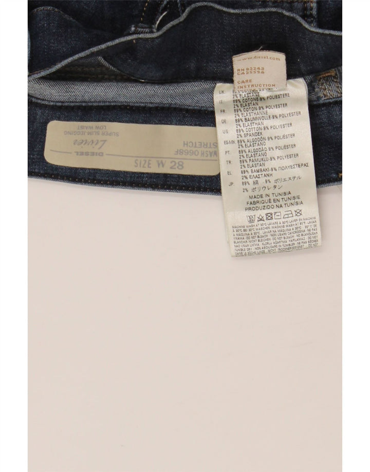 DIESEL Γυναικείο Livier Low Waist Super Slim Jegging Jegging W28 L34 Blue