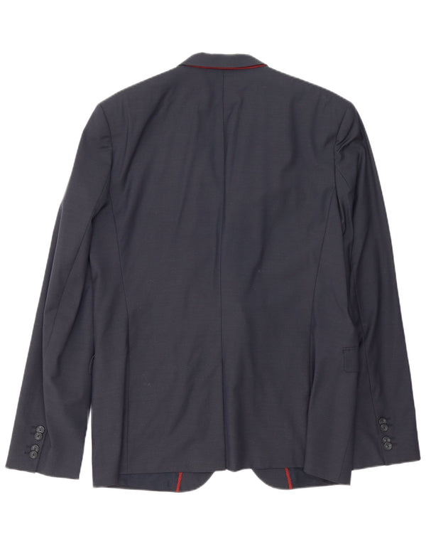 Hugo Boss Ανδρικό σακάκι με 2 κουμπιά UK 54 2XL Navy Blue Wool