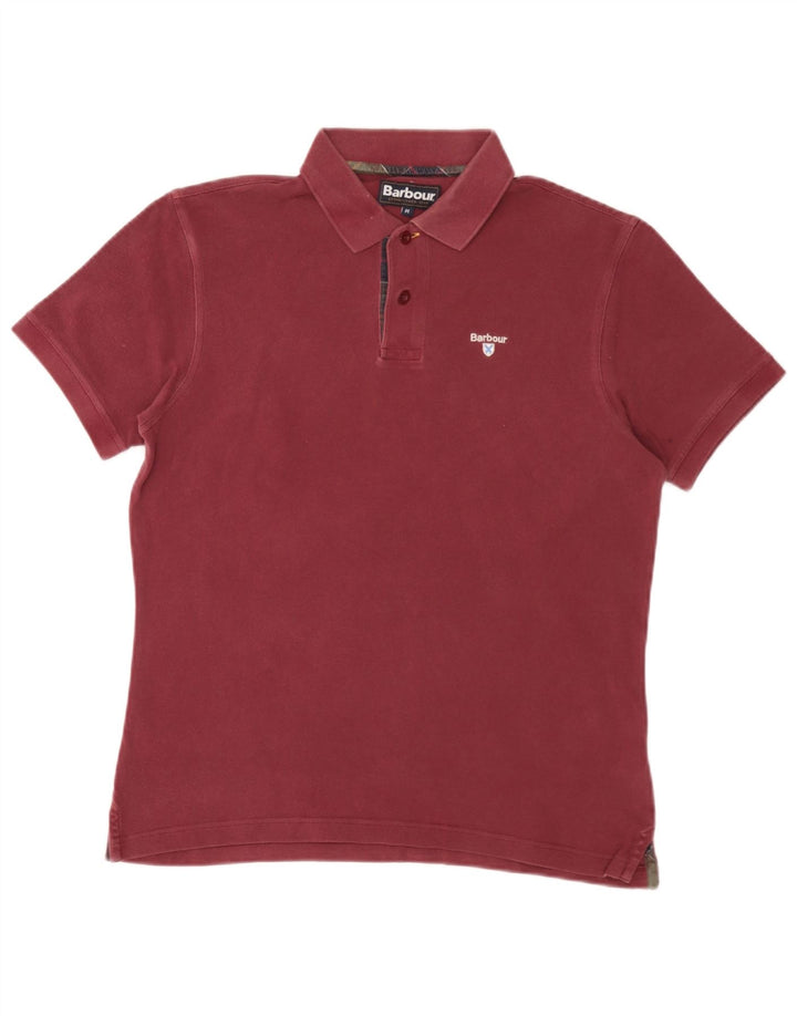 Ανδρικό μπλουζάκι πόλο Barbour, μεσαίο μπορντό
