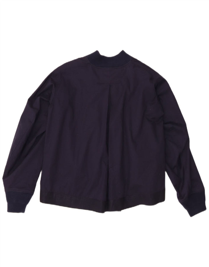 Roberto Collina Ανδρικό Bomber Jacket UK 36 Small Navy Blue Cotton