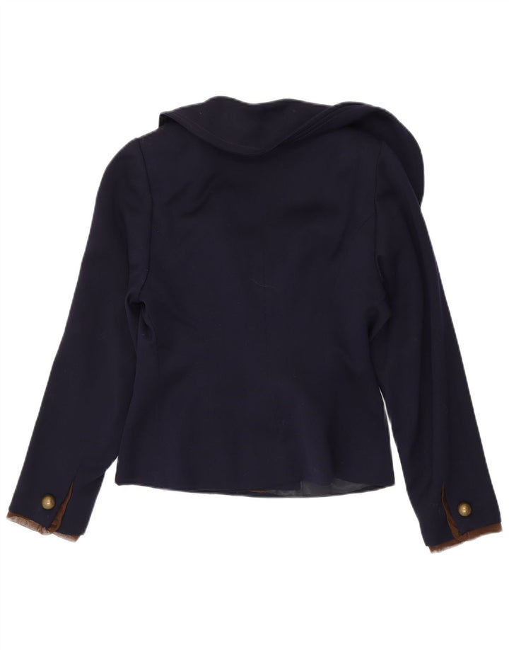 Vintage γυναικείο σακάκι με 2 κουμπιά σακάκι UK 10 Small Navy Blue
