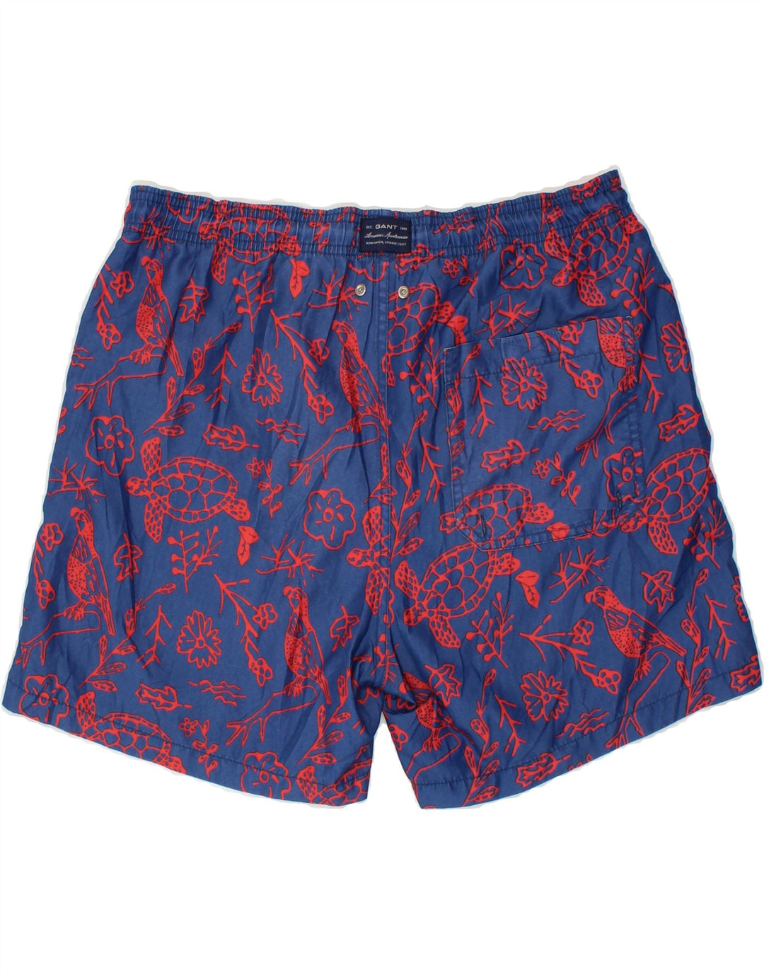 GANT Mens Swimming Shorts Medium  Blue Animal Print Vintage Gant and Second-Hand Gant from Messina Hembry 
