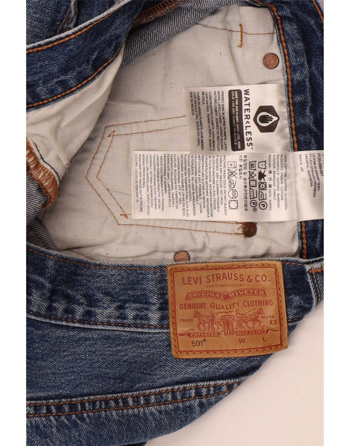 Γυναικείο σορτς Levi's 501 τζιν W28 μεσαίο μπλε βαμβακερό
