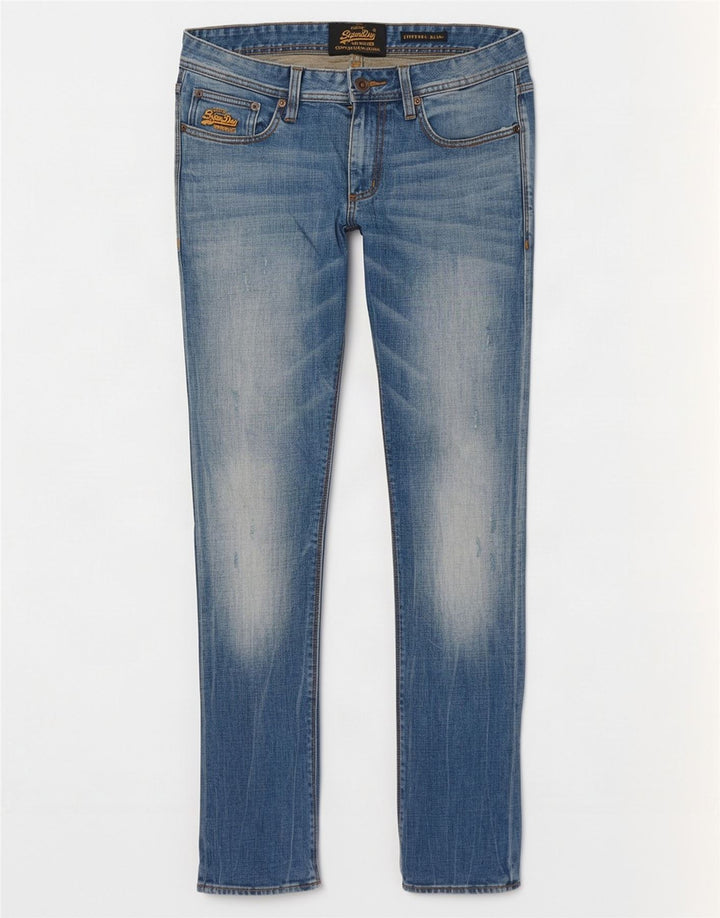 Ανδρικό τζιν Superdry Corporal Distressed Slim W31 L32 Μπλε βαμβακερό