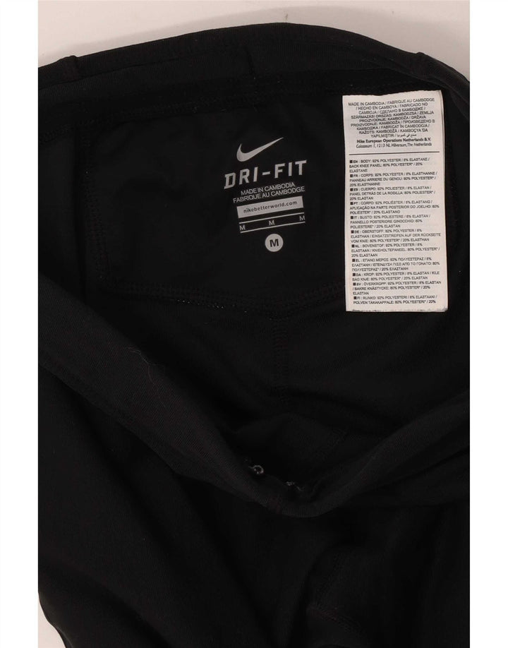 Γυναικεία κολάν Nike Dri Fit UK 12 μεσαίου μαύρου πολυεστέρα