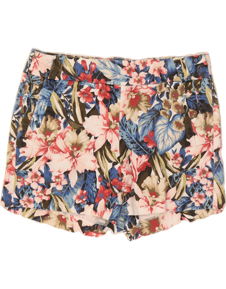 J. CREW Womens Stretch Chino Shorts US 6 Medium W30  Multicoloured Floral Vintage J. Crew and Second-Hand J. Crew from Messina Hembry 