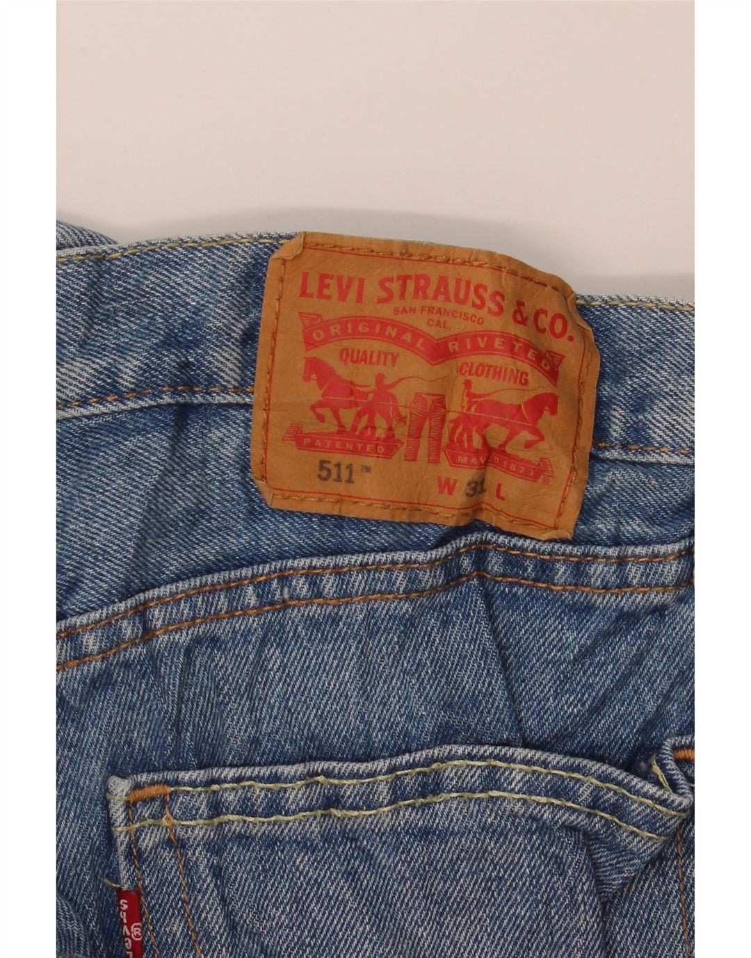 Ανδρικό τζιν σορτς Levi's 511 W31 μεσαίο μπλε βαμβακερό