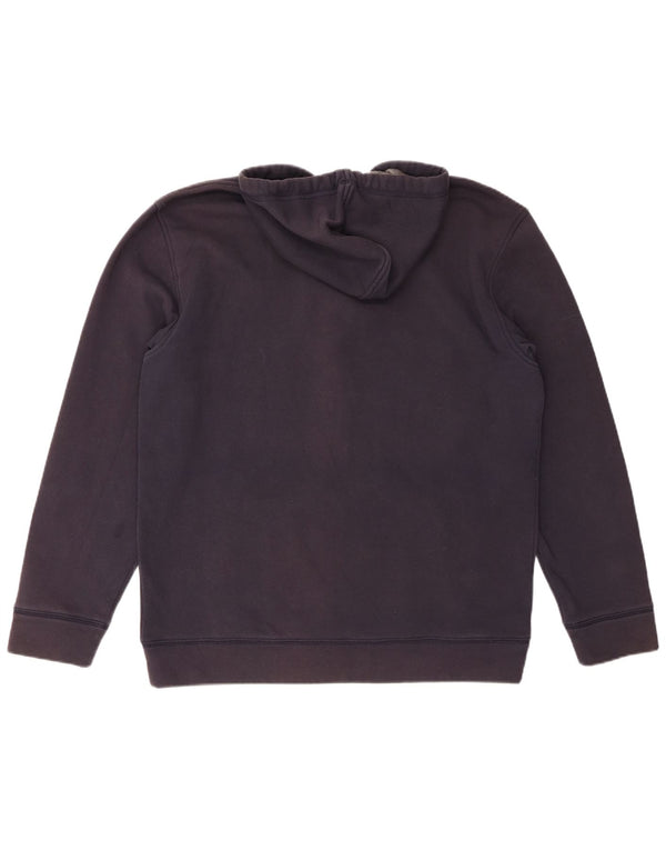 TOMMY HILFIGER Ανδρικό πουλόβερ με κουκούλα με φερμουάρ 2XL μπλε βαμβακερό