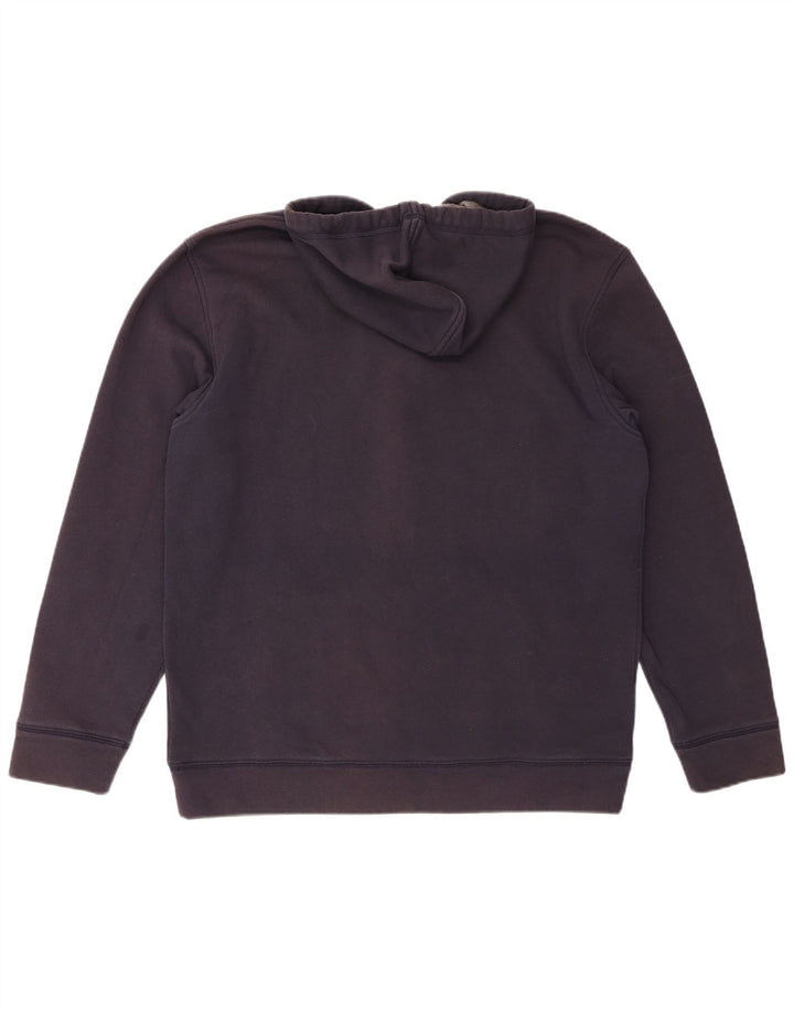 TOMMY HILFIGER Ανδρικό πουλόβερ με κουκούλα με φερμουάρ 2XL μπλε βαμβακερό