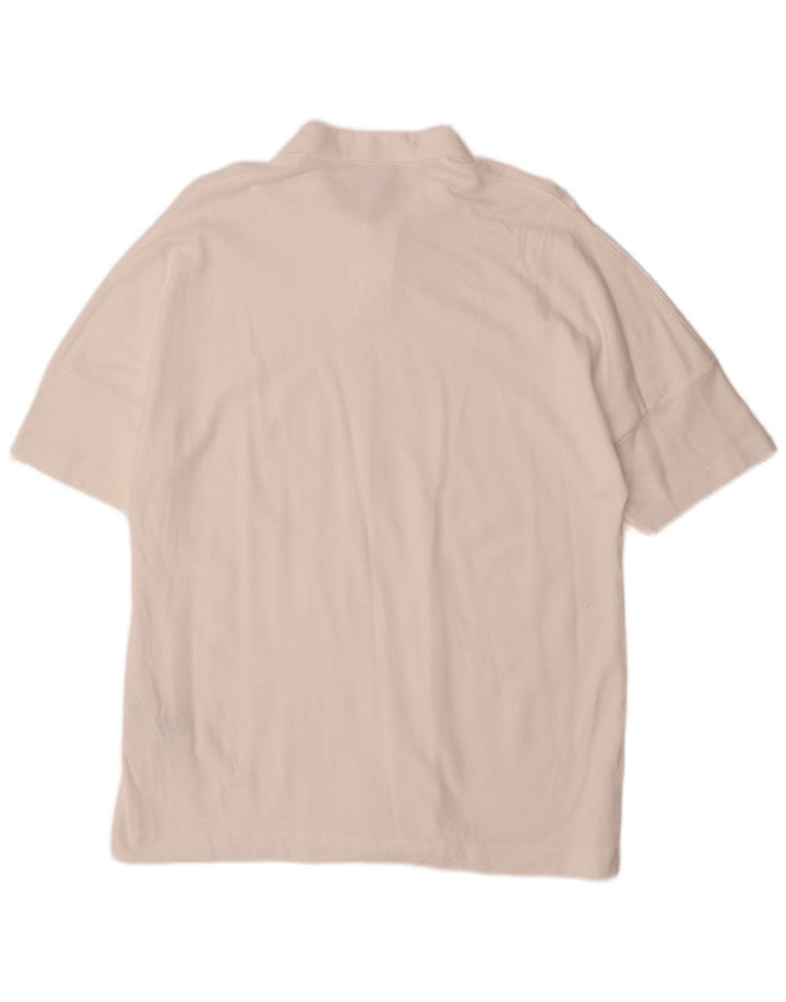 Ανδρικό πουκάμισο πόλο Zara, μεσαίο λευκό βαμβακερό