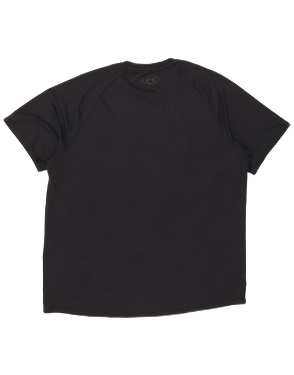Under Armour Mens T-Shirt Top Large Black Flecked