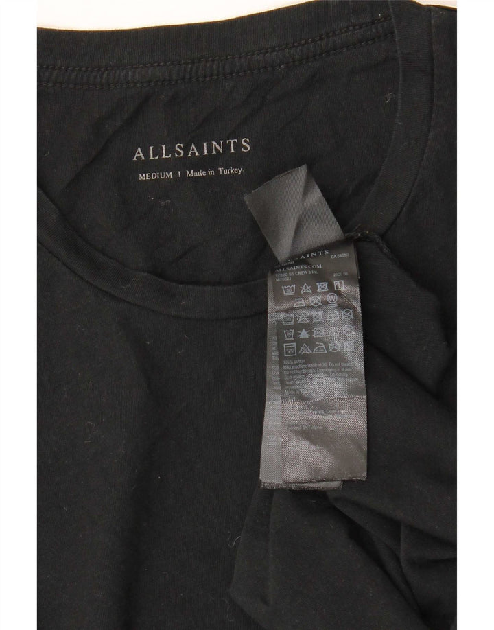 All Saints Ανδρικό T-Shirt Top Medium Black Cotton