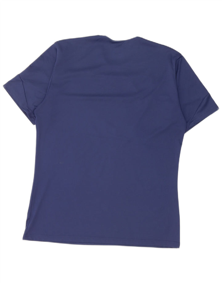 Ανδρικό T-Shirt Climalite Adidas Top Medium Navy Blue Colourblock
