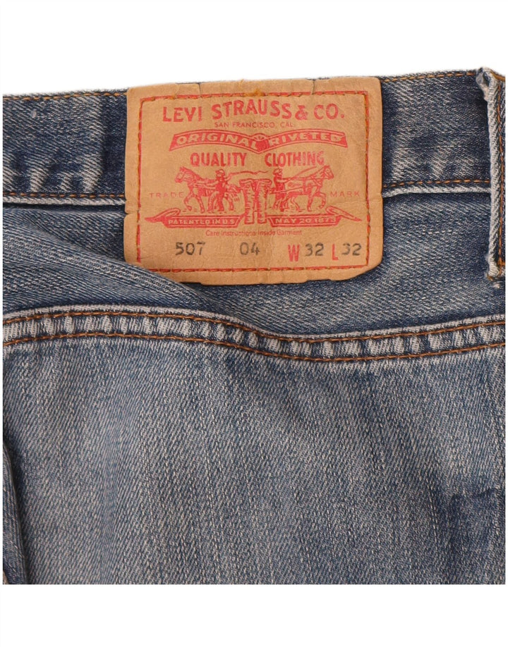 Levi's Mens 507 Bootcut Jeans W32 L32 Μπλε βαμβακερό