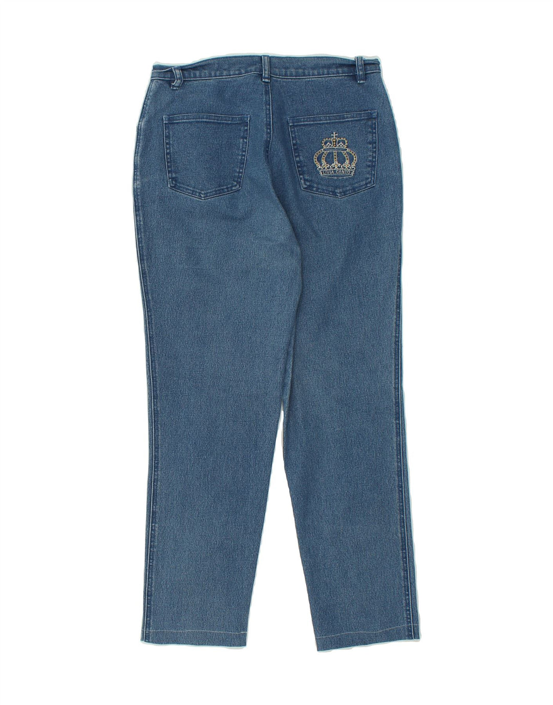 VINTAGE Womens Straight Jeans W29 L26  Blue Cotton Vintage Vintage and Second-Hand Vintage from Messina Hembry 