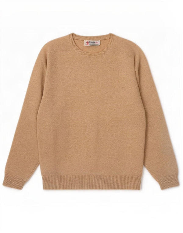 Ανδρικό πουλόβερ με λαιμόκοψη Pringle UK 44 XL Beige New Wool