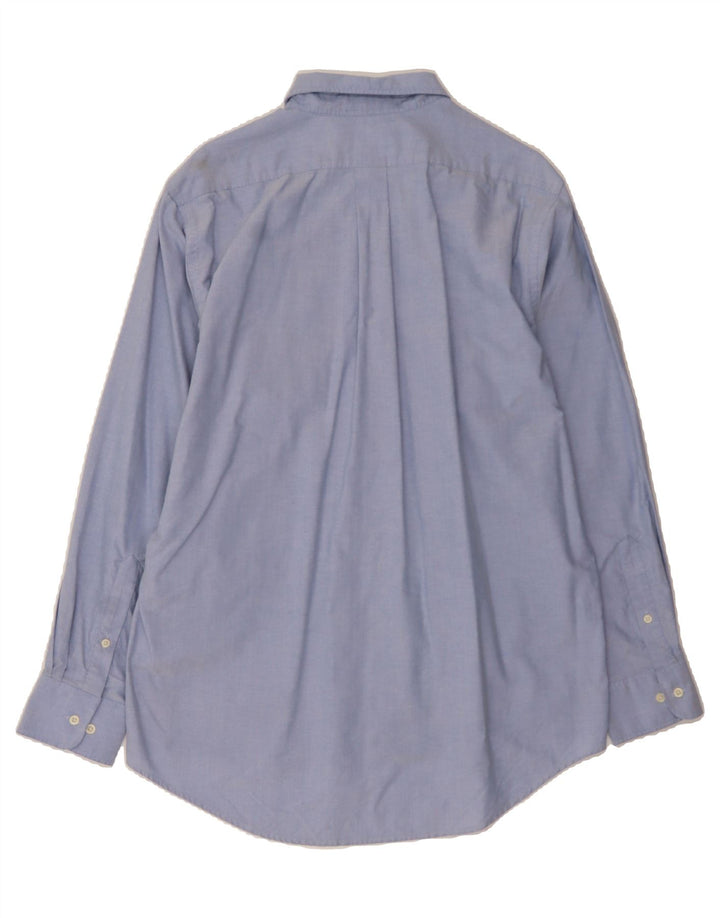 CHAPS Mens Shirt Size 16 16 1/2 Large Blue Cotton Vintage Chaps and Second-Hand Chaps from Messina Hembry 
