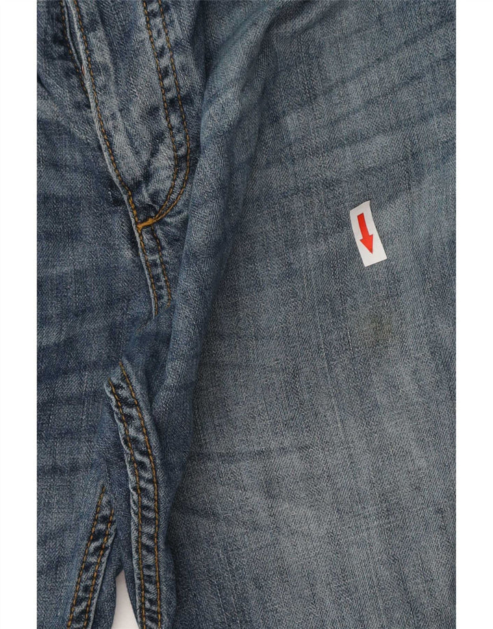 Jack & Jones Ανδρικό τζιν σορτς με κανονική εφαρμογή μεσαίο W32 μπλε βαμβακερό