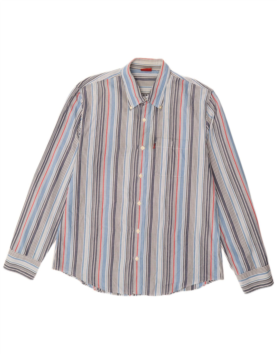 Ανδρικό πουκάμισο LEVI'S XL Μπλε ριγέ βαμβακερό