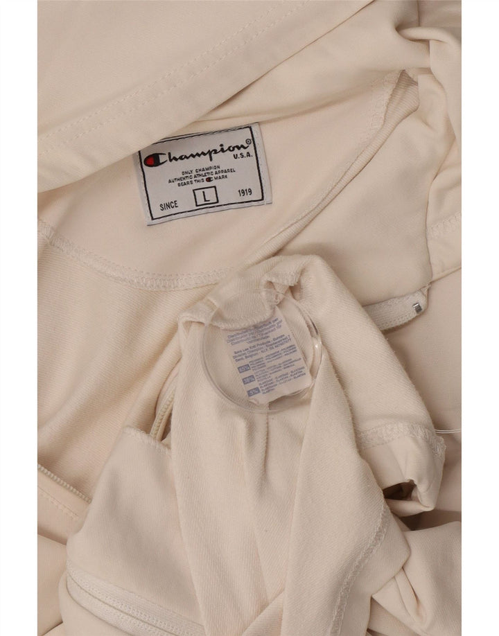 Champion Γυναικείο πουλόβερ με φερμουάρ UK 14 Large White Polyamide