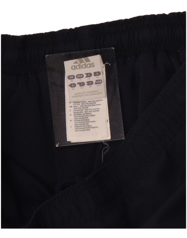 Adidas Γυναικεία φόρμα Capri Παντελόνια UK 10 Small Navy Blue Polyester