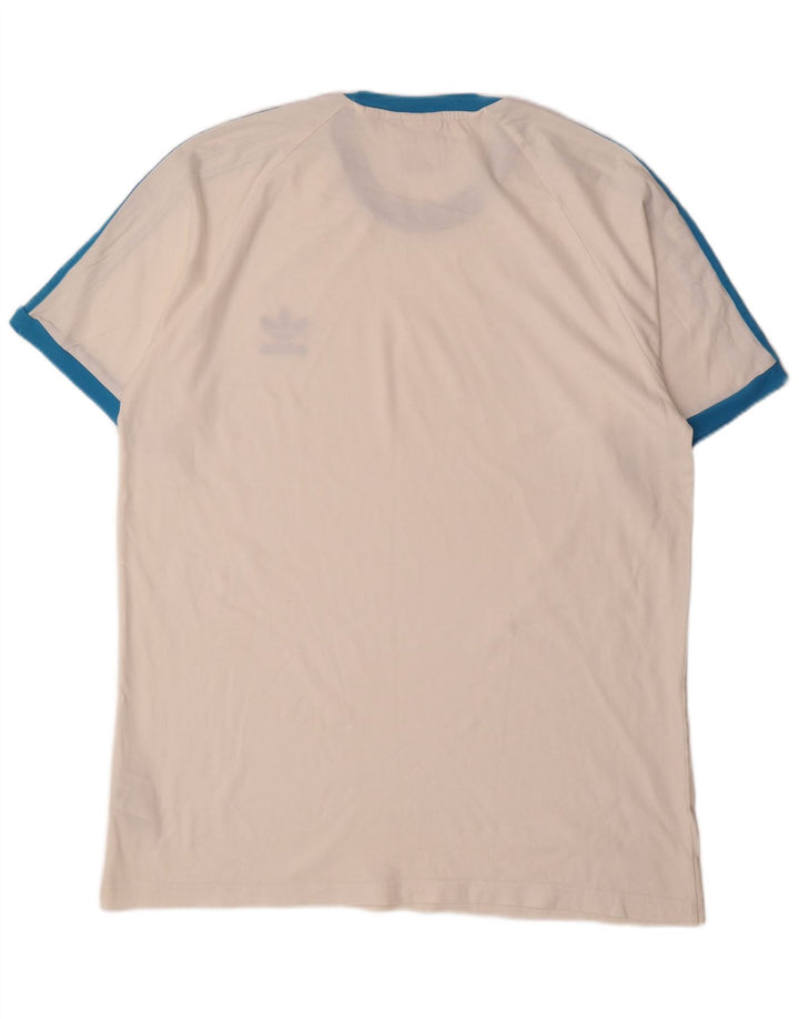 Ανδρικό T-Shirt Adidas Top μεγάλο λευκό βαμβακερό