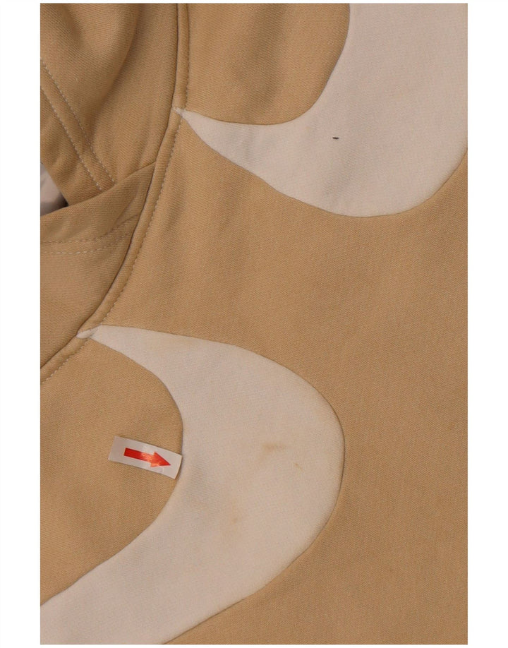 Ανδρικό γραφικό κουκούλα Nike, μεγάλο μπεζ βαμβακερό