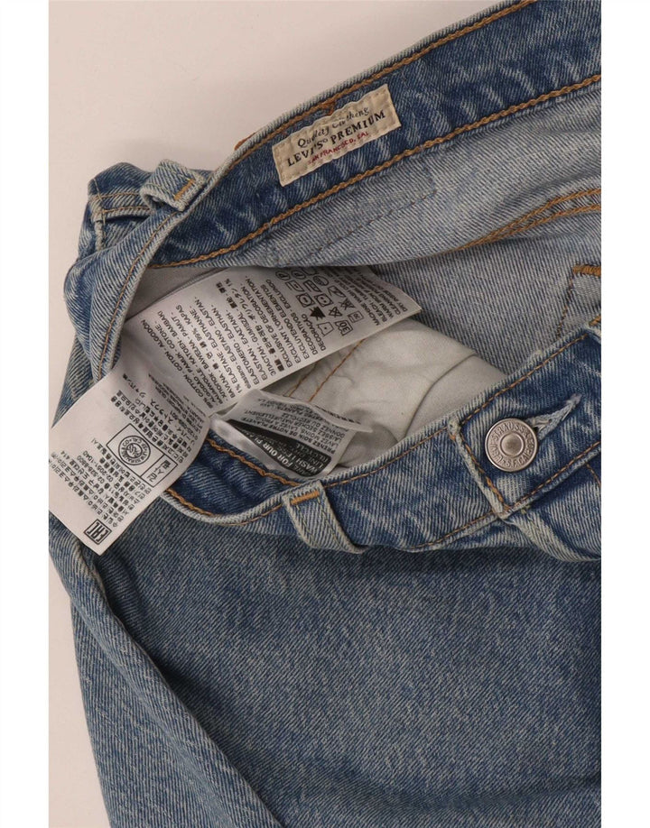 Levi's Womens 501 Straight Jeans W28 L28 Blue Cotton