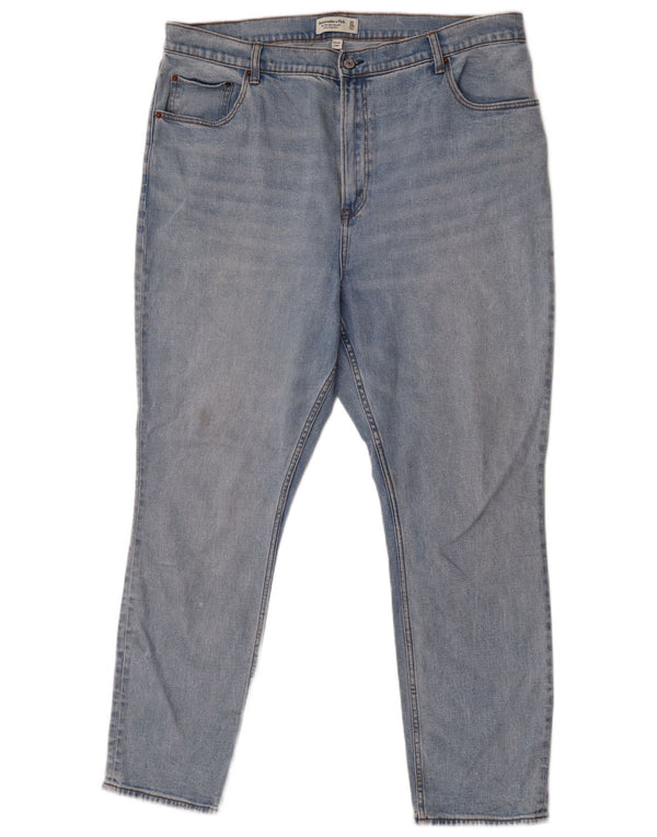 Abercrombie & Fitch γυναικείο ψηλό ίσιο τζιν US 20 3XL W35 L31 μπλε