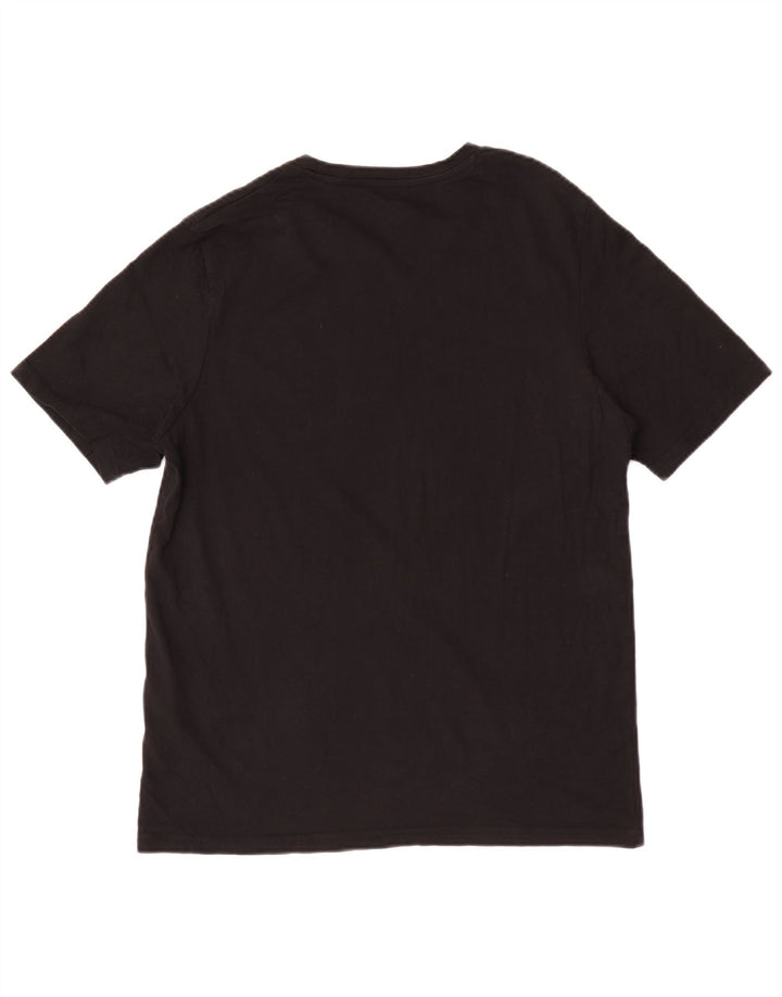 Jack & Jones Ανδρικό γραφικό T-Shirt Top Μεσαίο μαύρο βαμβακερό