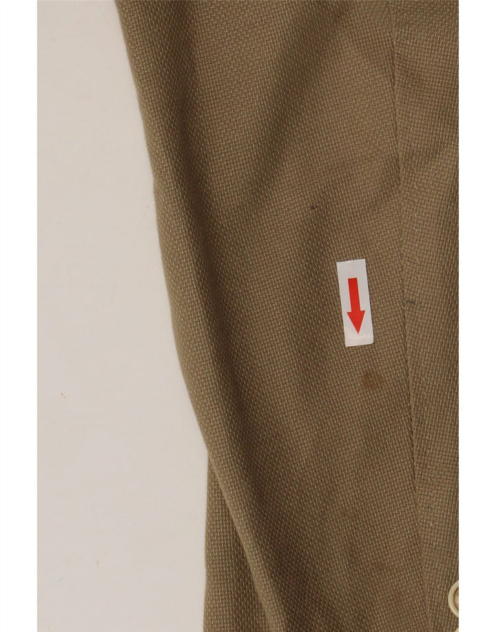 Massimo Dutti Ανδρικό σακάκι μπλέιζερ με 2 κουμπιά EU 58 2XL Μπεζ βαμβακερό