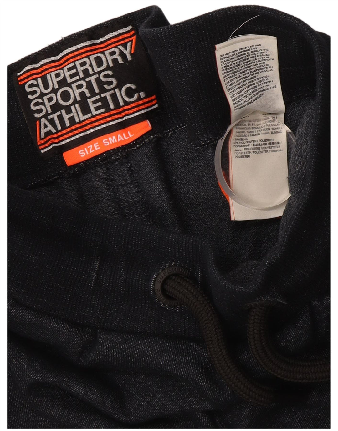 Ανδρικό γραφικό αθλητικό σορτς SUPERDRY Μικρό βαμβακερό μπλε ναυτικό
