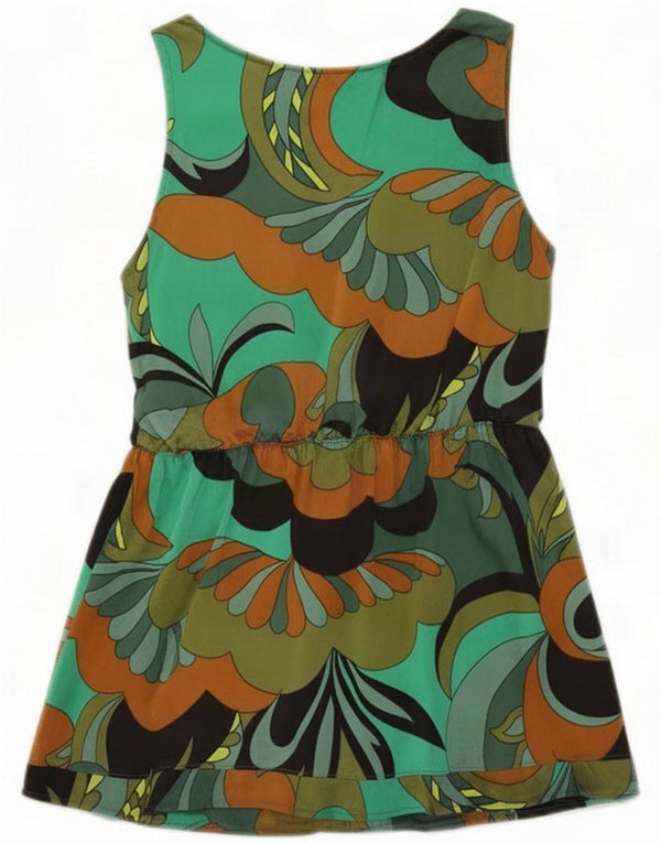 Max & Co. Γυναικεία Αμάνικη Μπλούζα Τοπ UK 10 Small Green Paisley Silk