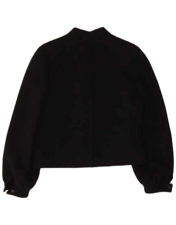 Vintage Γυναικείο Bomber Jacket IT 46 Large Black Wool