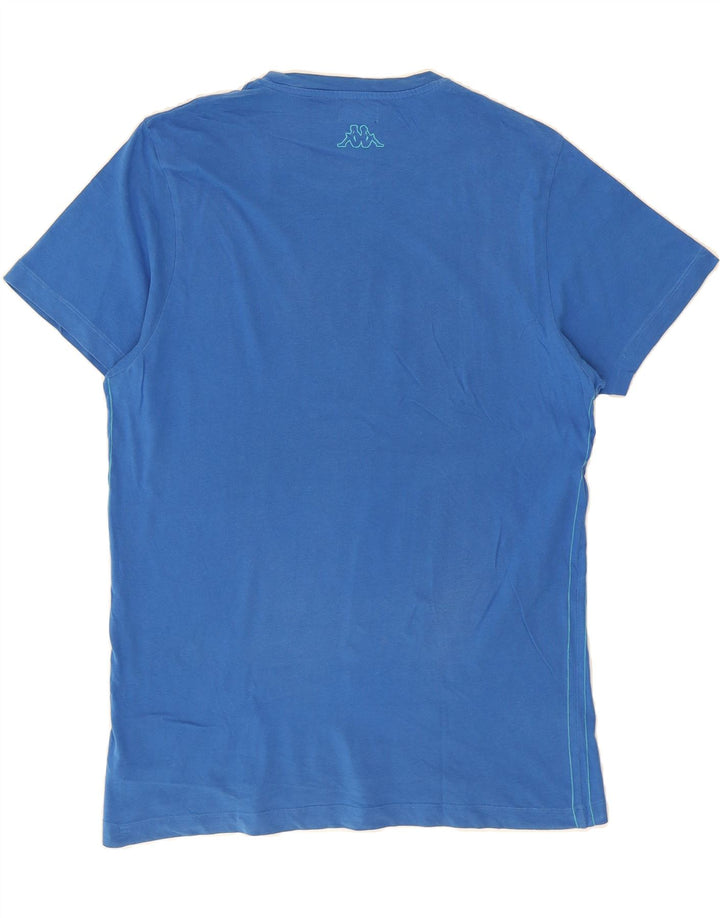KAPPA Mens Graphic T-Shirt Top XL Blue Cotton Vintage Kappa and Second-Hand Kappa from Messina Hembry 